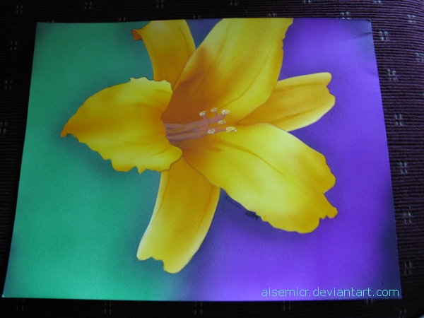 Airbrushed Flower