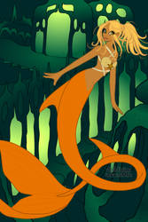 Applejack as a mermaid