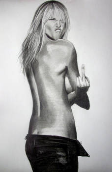 Heidi Klum FU*K YOU pose