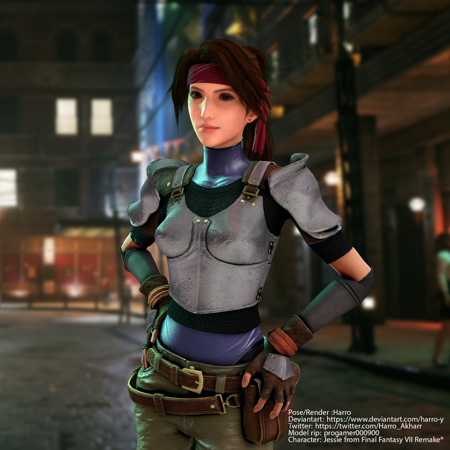 3D render Jessie Final Fantasy VII remake by Harro-Y on DeviantArt