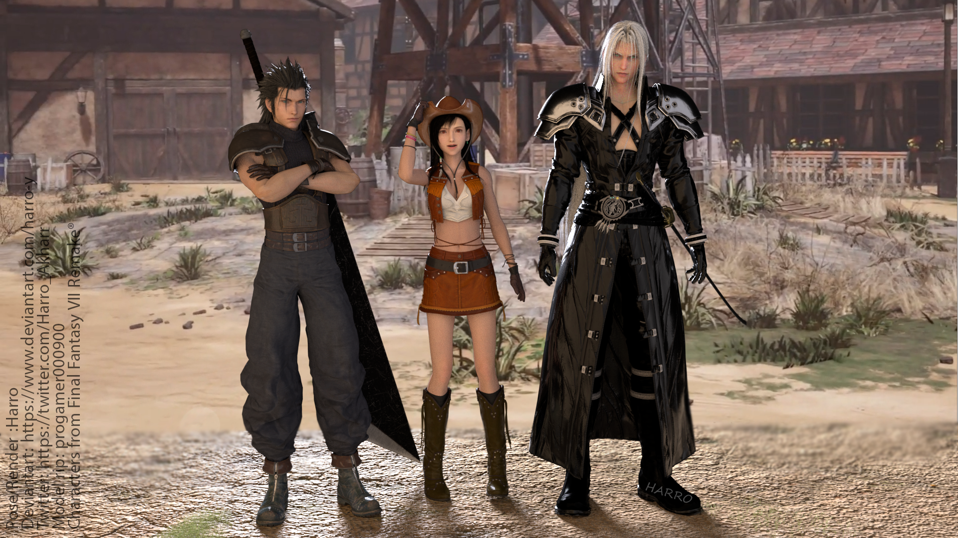 Zack Tifa And Sephiroth Photo In Nibelheim By Harro Y On Deviantart