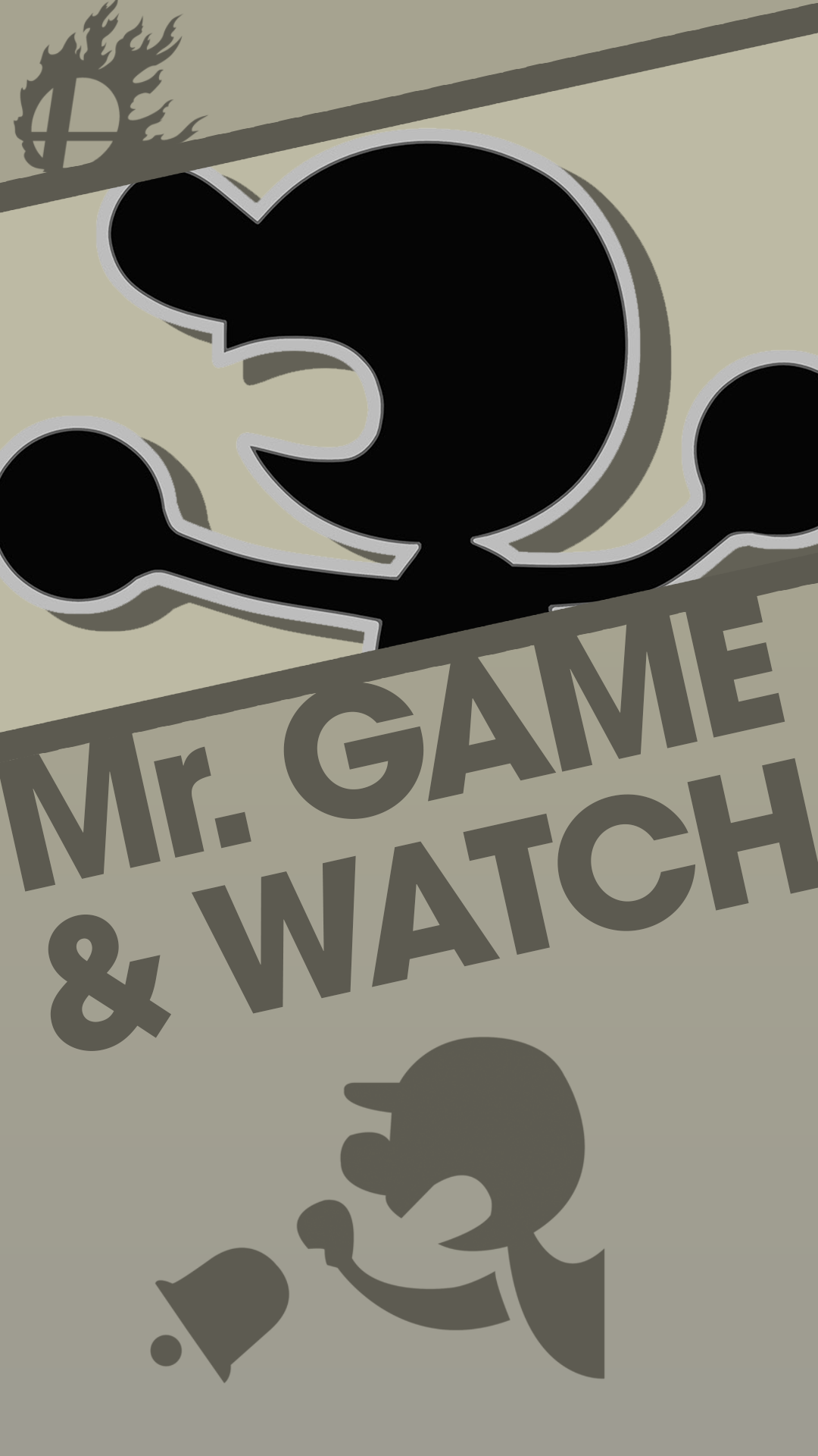 Mr. Game and Watch Smash Bros. Phone Wallpaper by MrThatKidAlex24 on ...