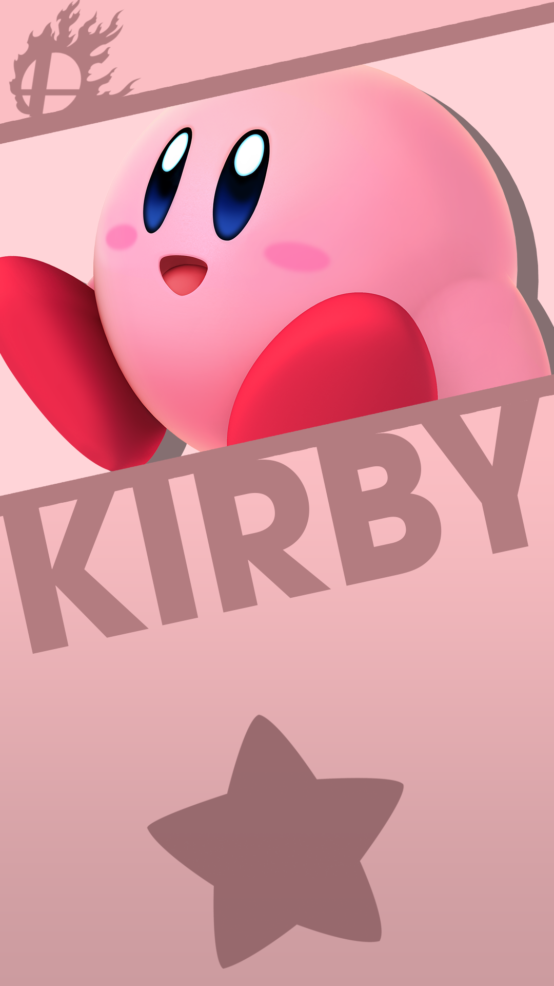 Smartphone Wallpaper] - Kirby V2. by YamiHiiro on DeviantArt