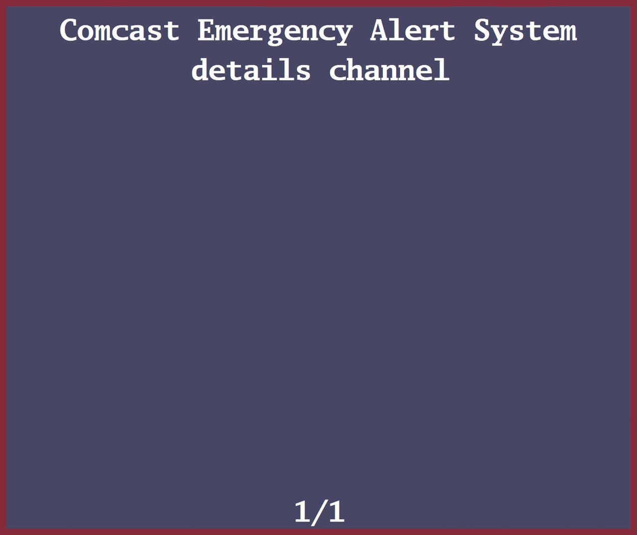 Dasdec Ii Screen Comcast EAS Details Channel Screen (DASDEC) by ZacharyAllenReynolds on ...