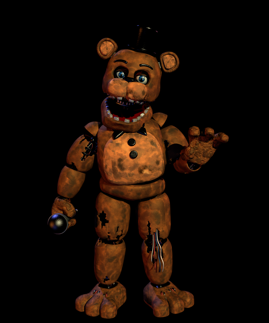 FNaF C4D  FNaF 2 Withered Freddy Pose Remake by BrussPictures on DeviantArt