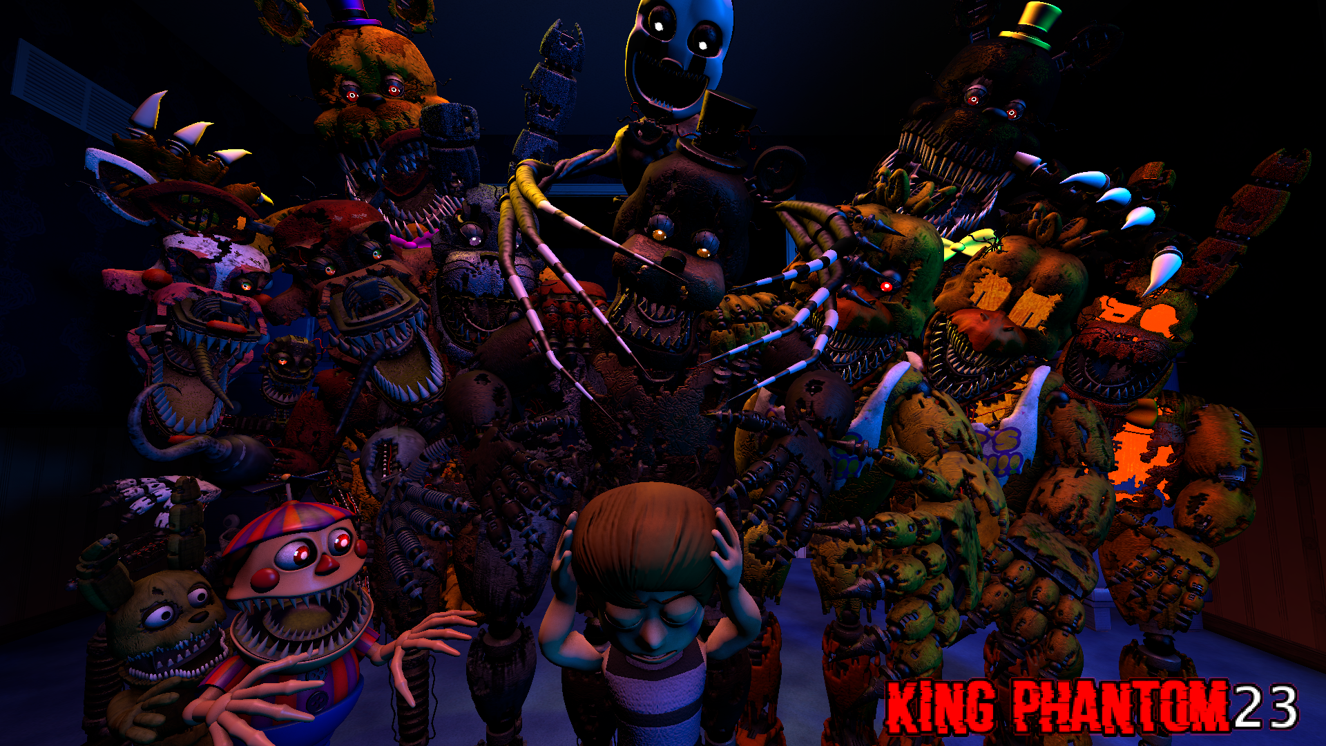 The Fnaf 4 Gang V.2 Remake by KingPhantom23 on DeviantArt