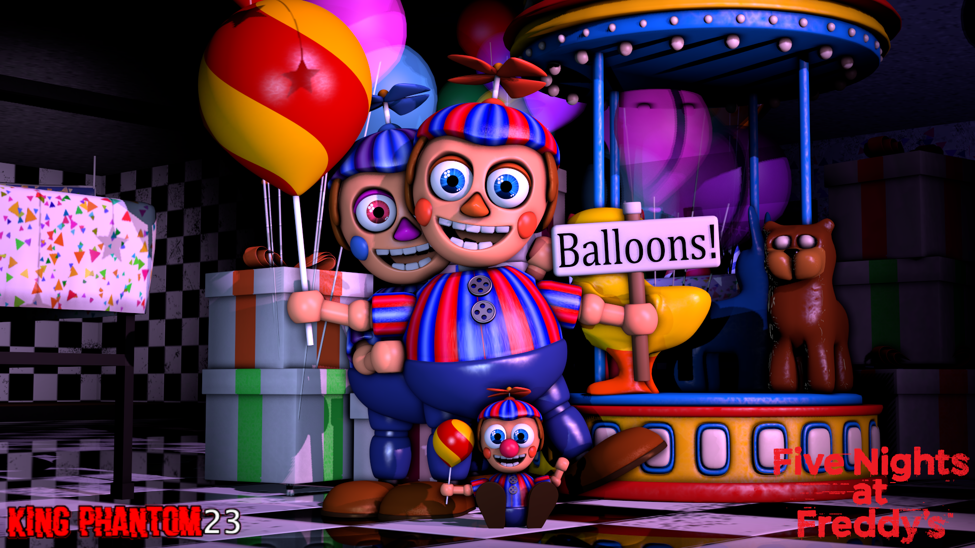 Fnaf 2 BB and JJ by KingPhantom23 on DeviantArt