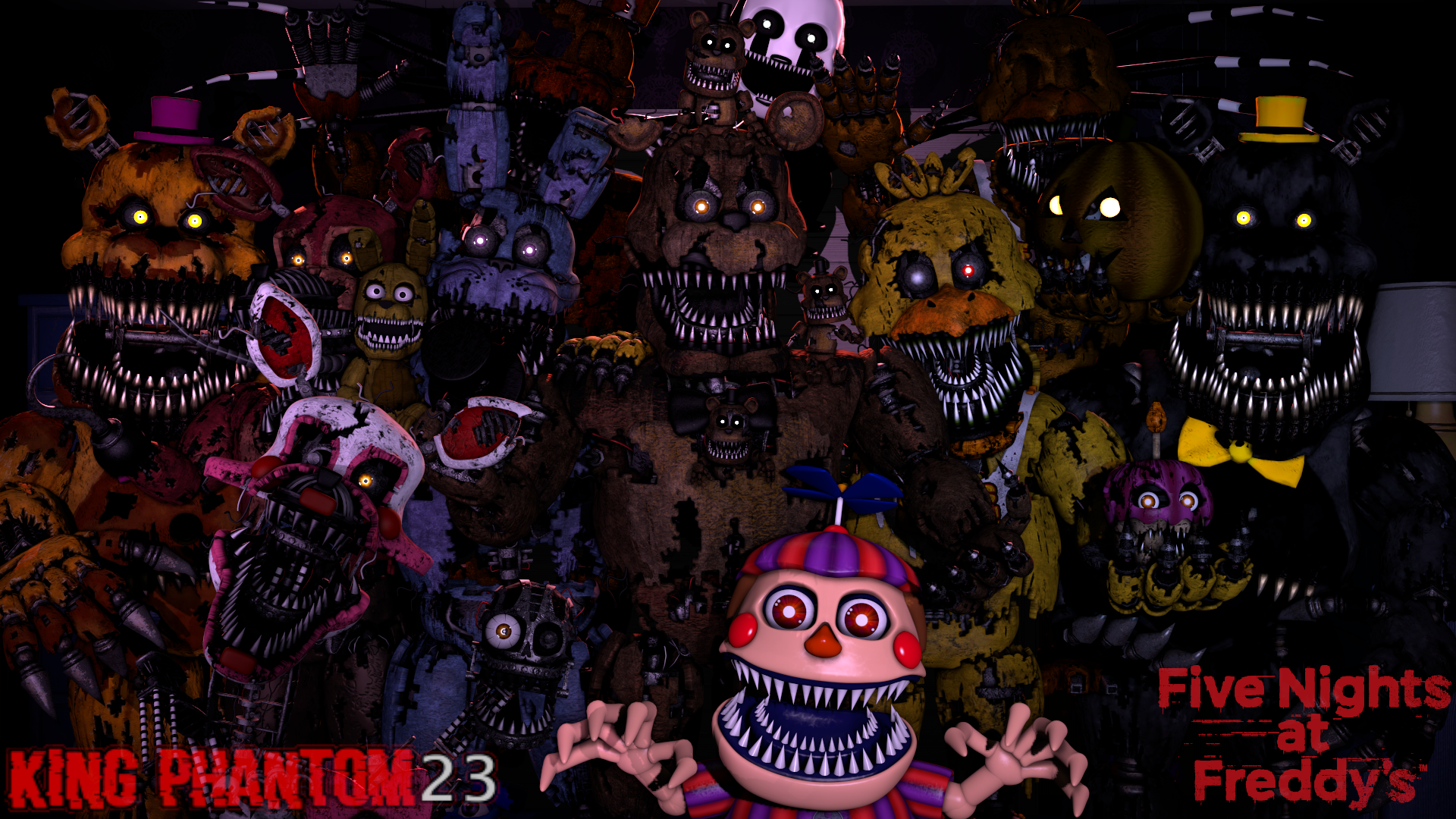 Coksi🌱 on X: the nightmare gang's all here #fnaf #fnaf4