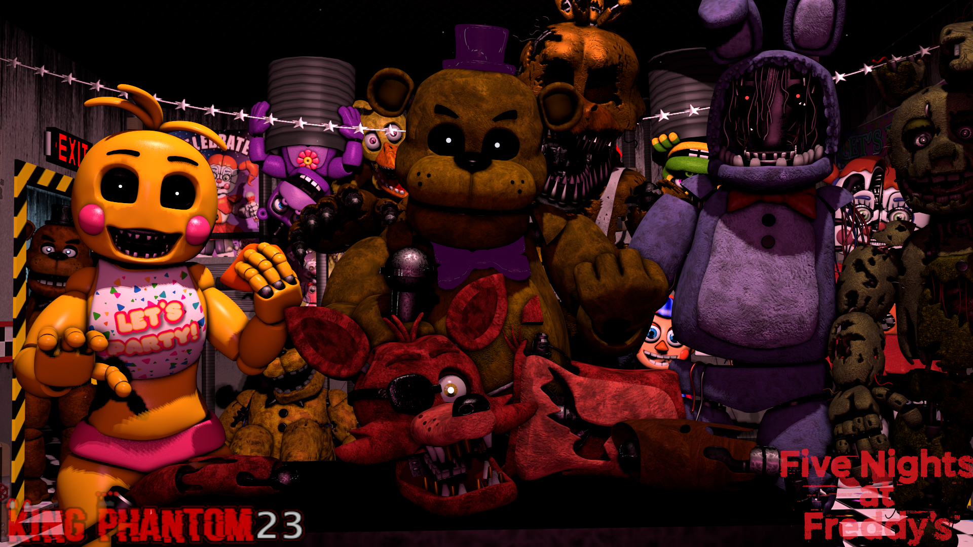 The Fnaf 4 Gang V.2 Remake by KingPhantom23 on DeviantArt