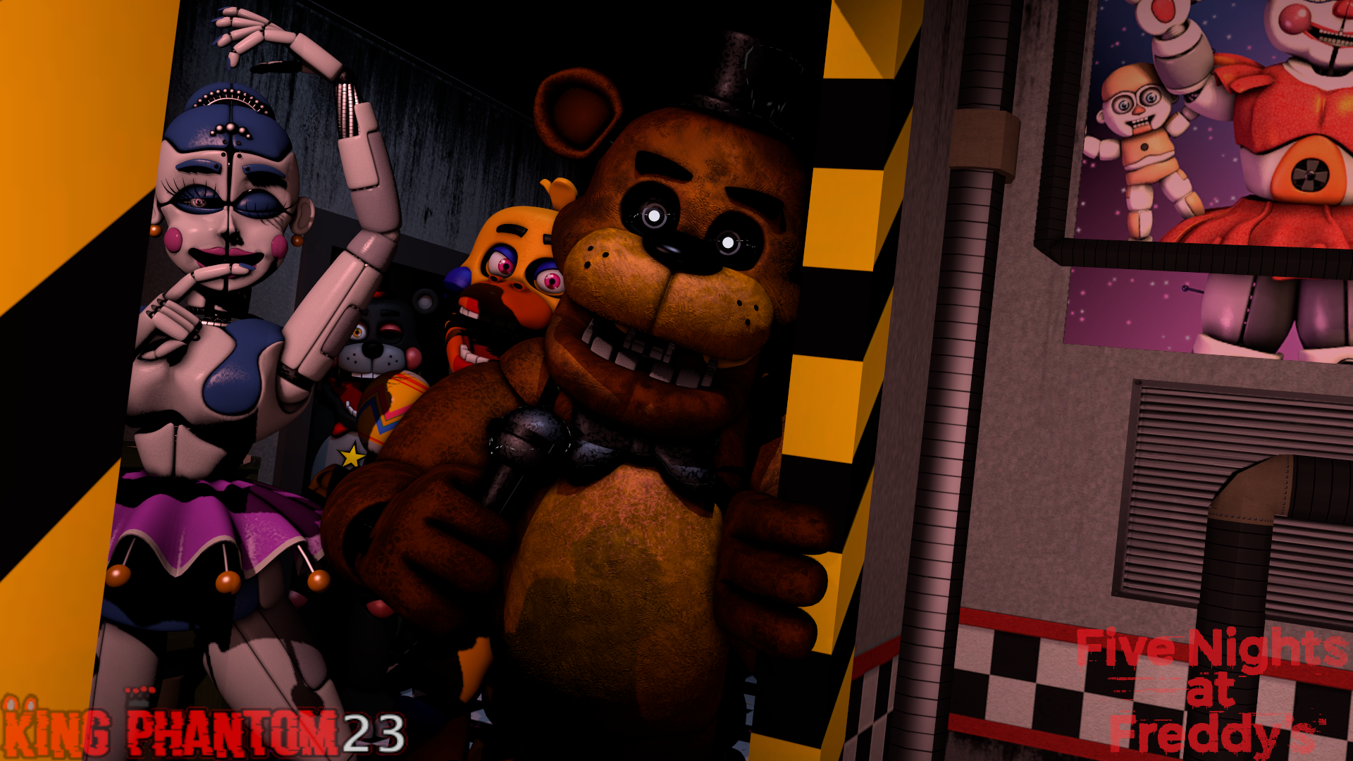 FNAF SFM The Fnaf 6 Gang Remake by KingPhantom23 on DeviantArt