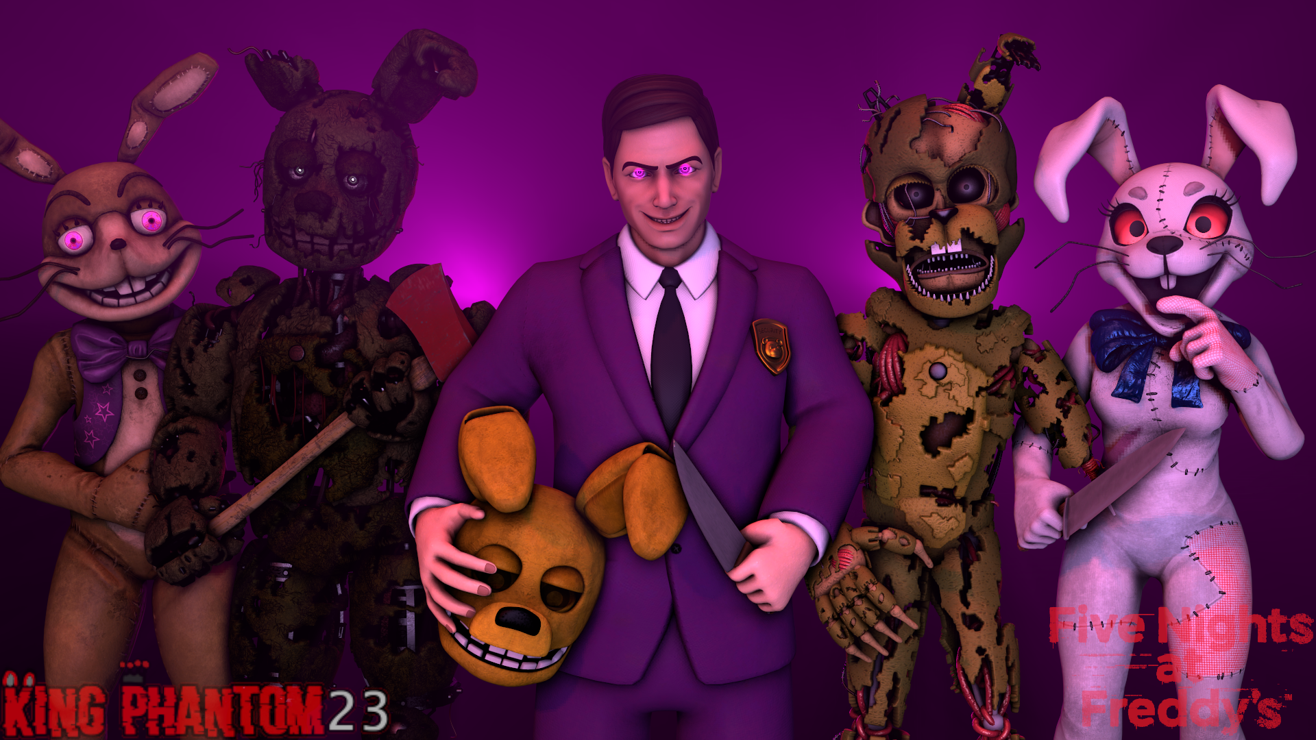 SFM FNAF] My Dear Friend Glitchtrap 