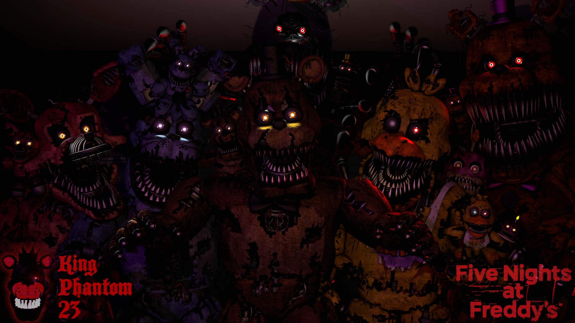 The Fnaf 4 Gang V.2 Remake by KingPhantom23 on DeviantArt