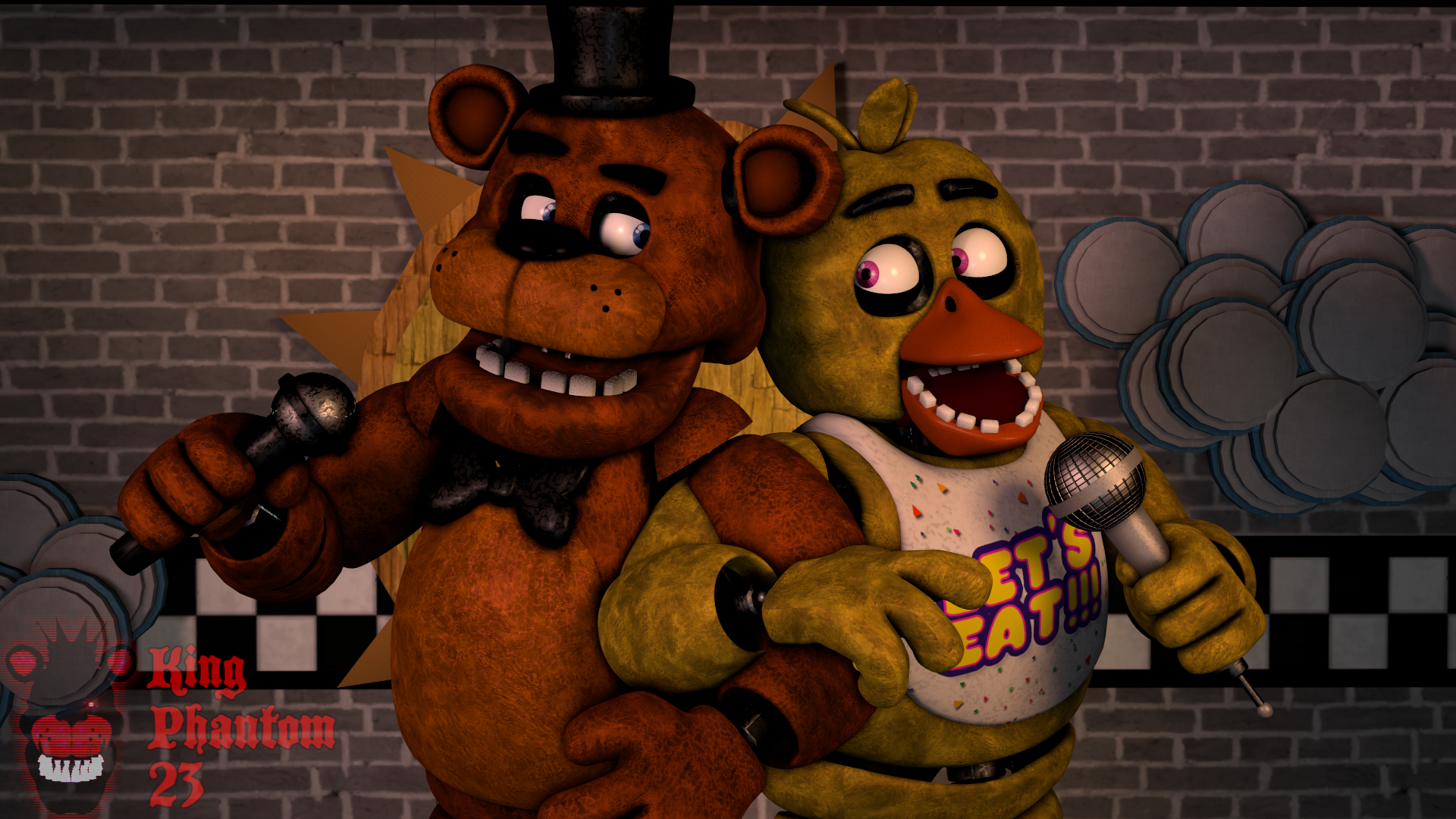 FNAF SFM Fredbear and Friends Gang by KingPhantom23 on DeviantArt