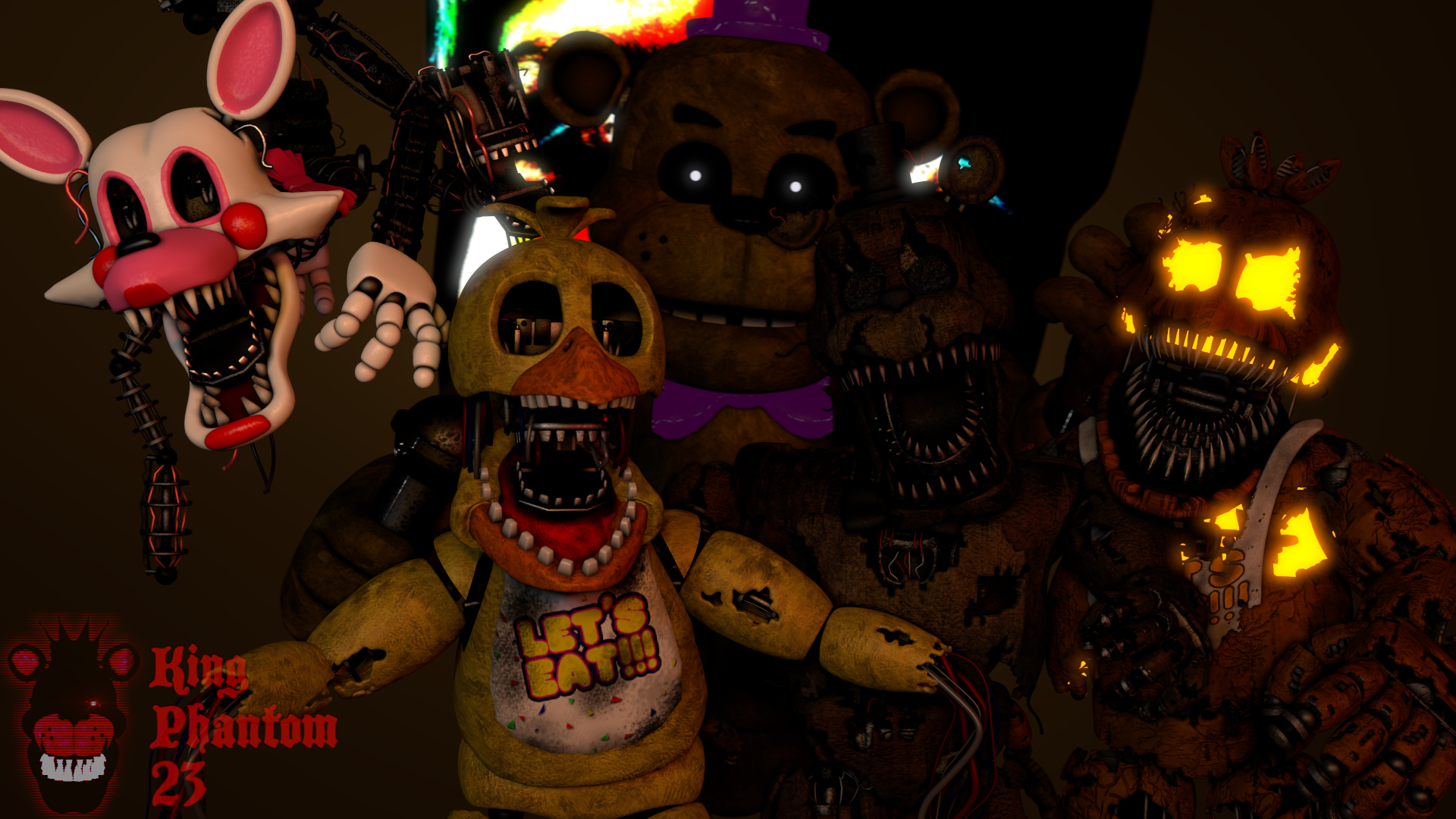 SFM FNaF's 4] Nightmare Wallpaper by FlamerL13 on DeviantArt