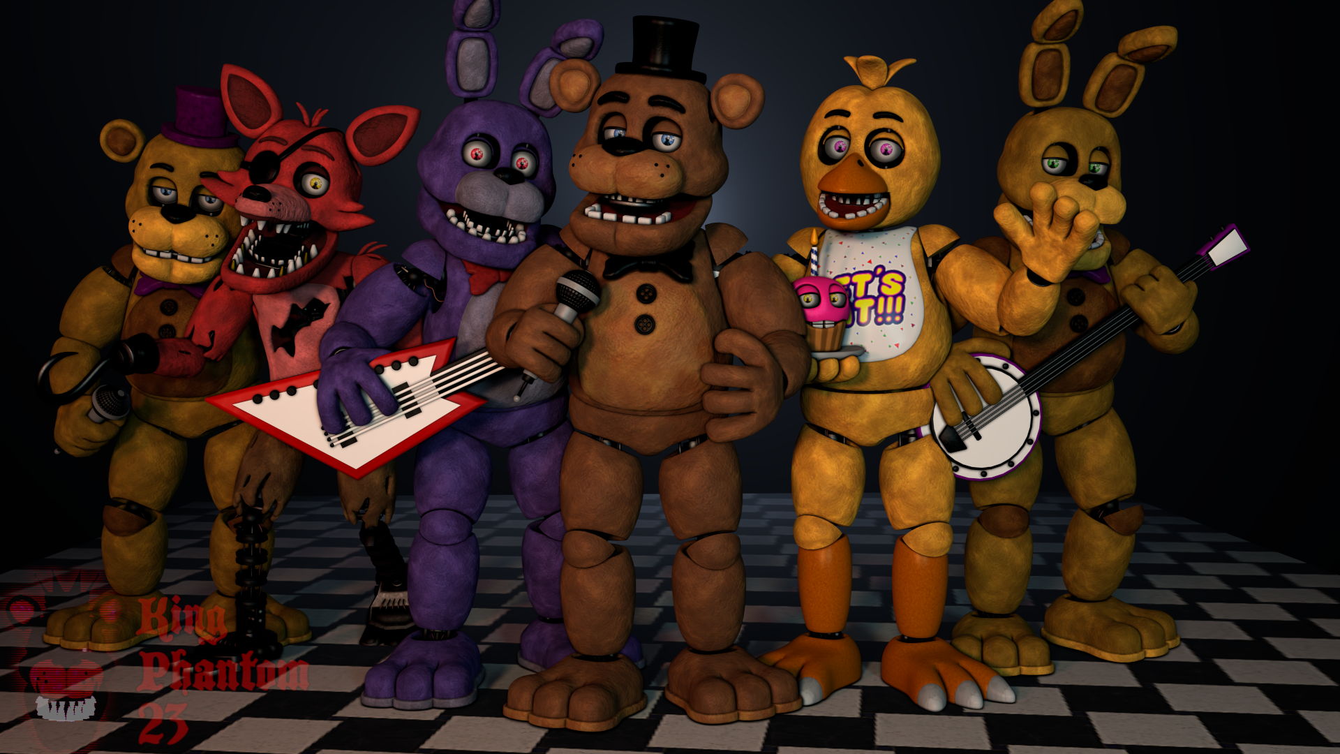 The Fnaf 4 Gang V.2 Remake by KingPhantom23 on DeviantArt