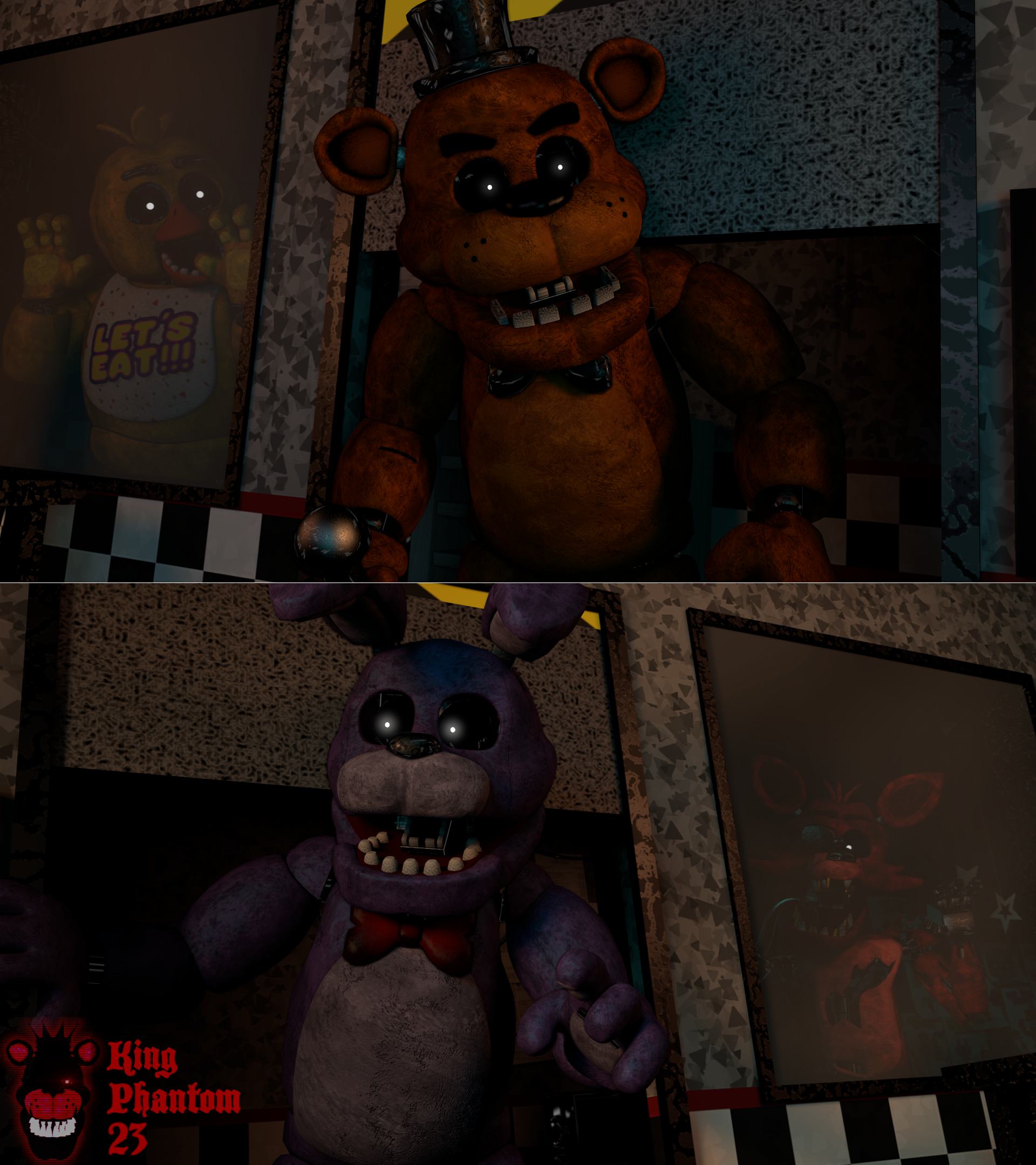 The Fnaf 4 Gang V.2 Remake by KingPhantom23 on DeviantArt