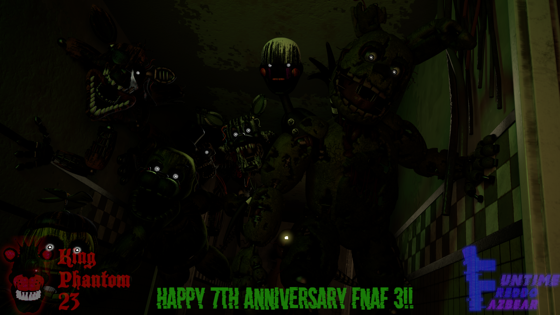 FNaF 3 7th Anniversary by FuntimeFreddoFazbear on DeviantArt