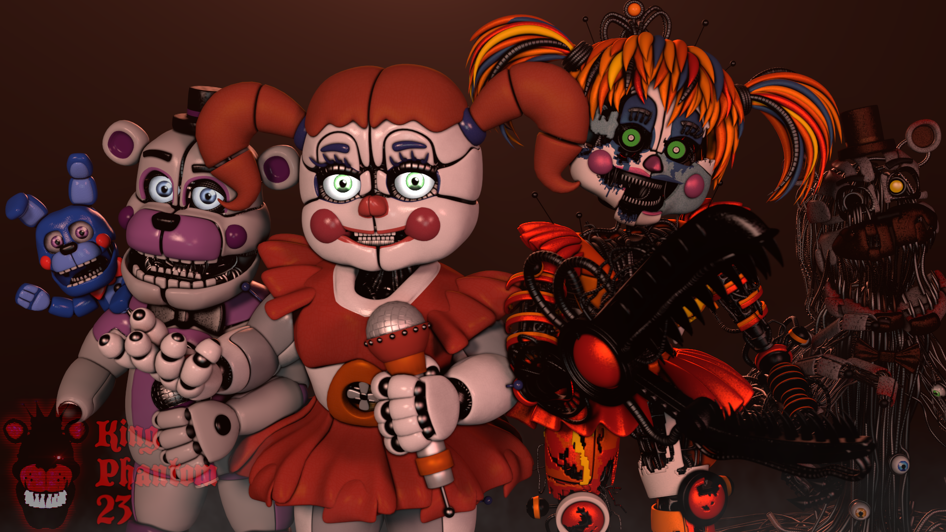 The Fnaf 4 Gang V.2 Remake by KingPhantom23 on DeviantArt