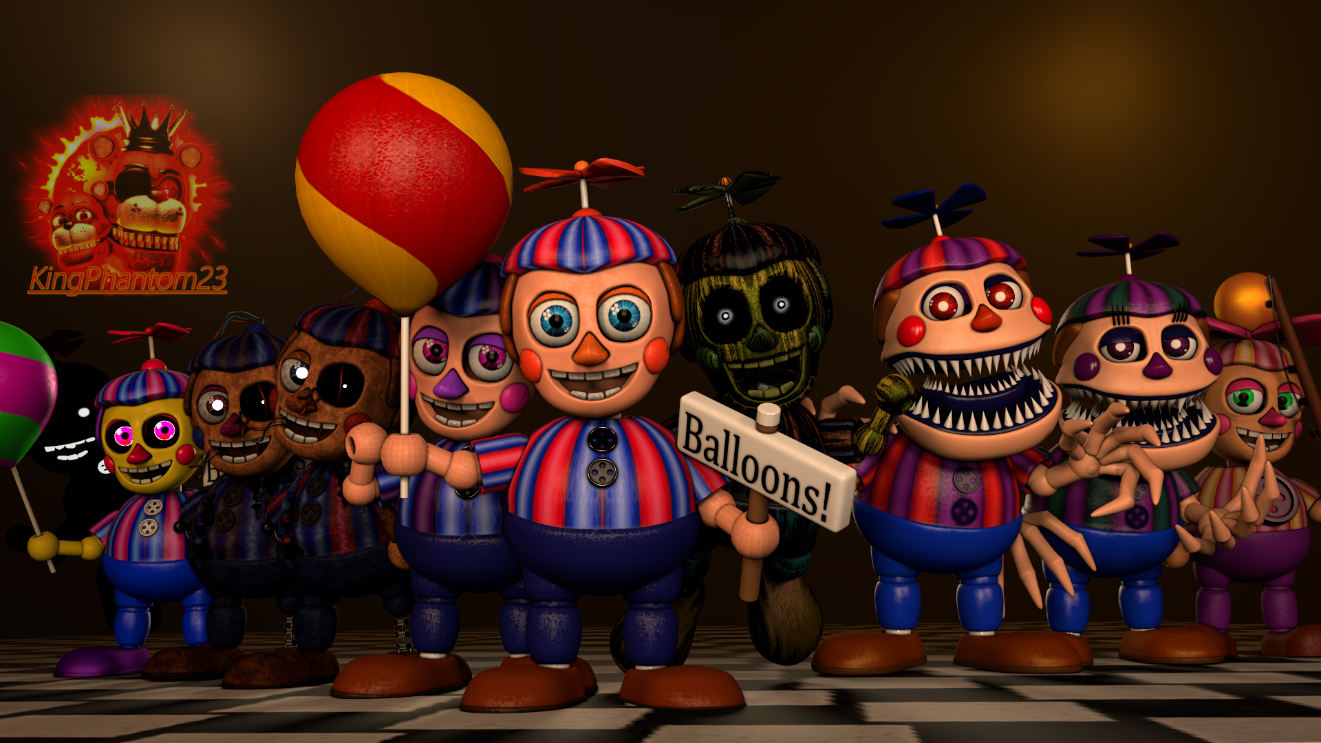 The Fnaf 4 Gang V.2 Remake by KingPhantom23 on DeviantArt