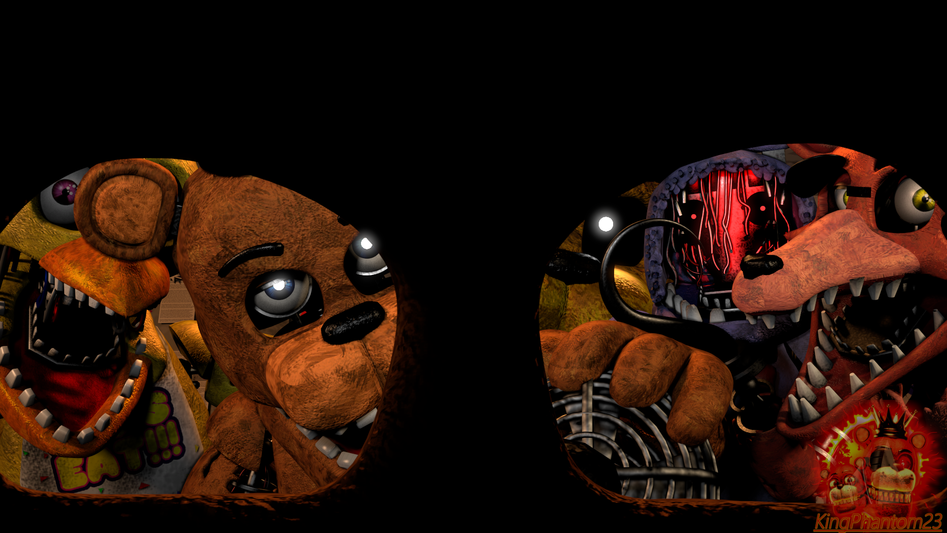 C4D FNaF-Withered Foxy Render Remake by IFazbear14I on DeviantArt