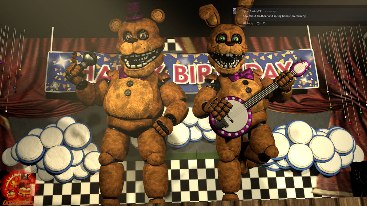 Fredbear and Springbonnie Performing (Request) by KingPhantom23 on ...