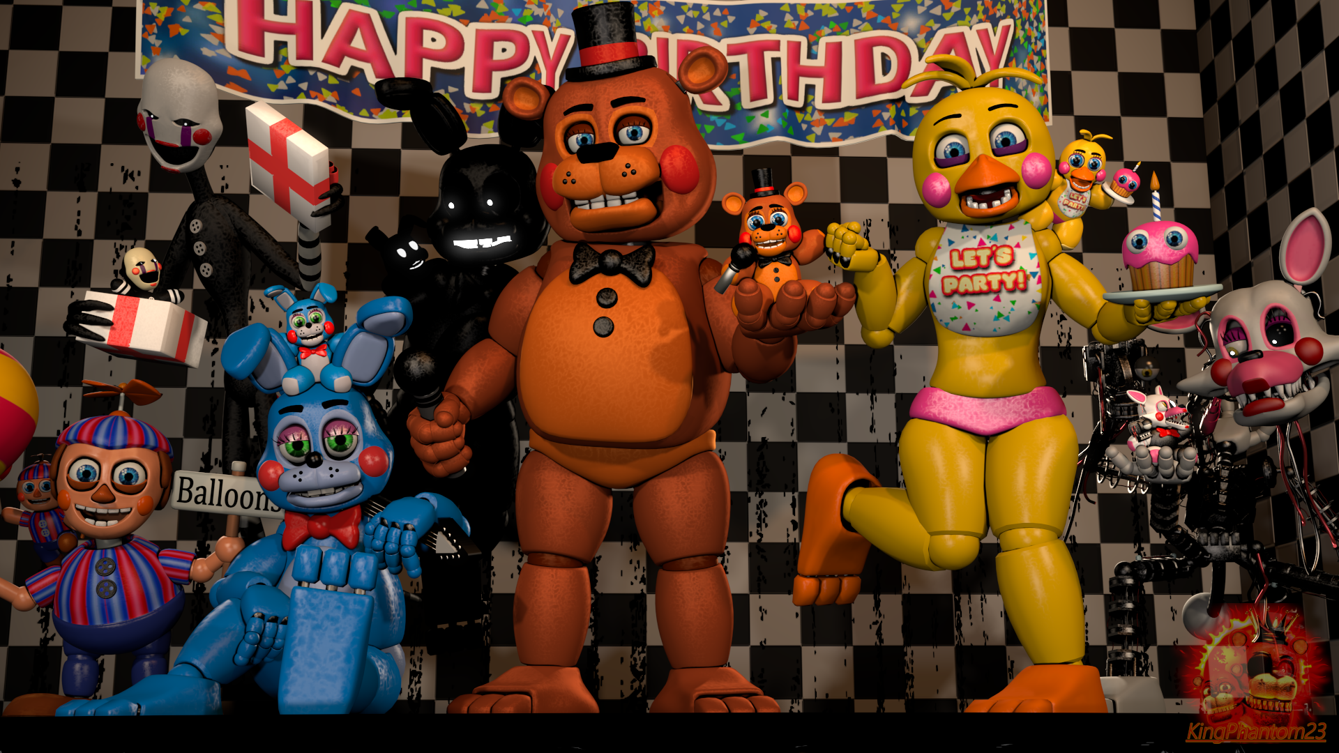 The Fnaf 4 Gang V.2 Remake by KingPhantom23 on DeviantArt