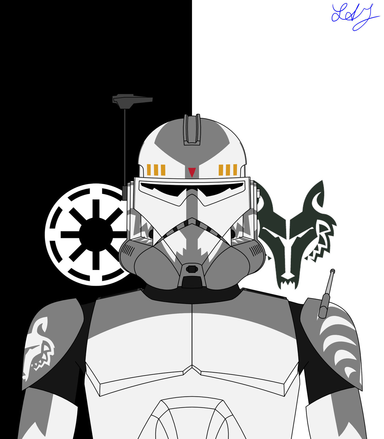 Commander Wolffe Phase II by LAJdraws on DeviantArt