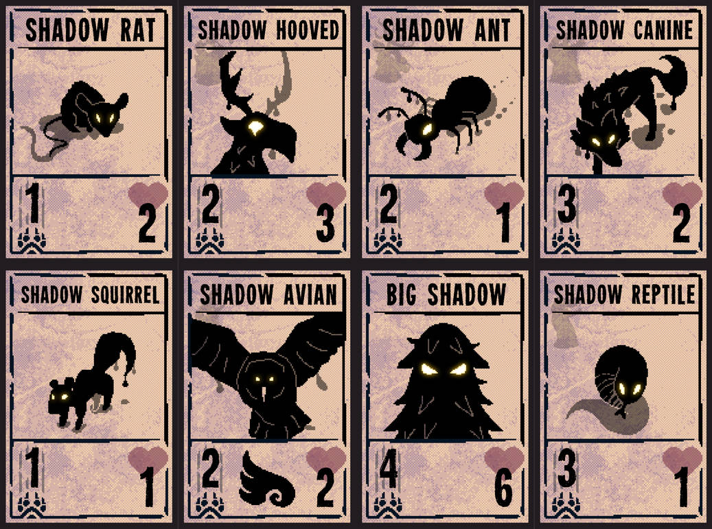 2022-01 Inscryption Shadow Cards by melfice737 on DeviantArt