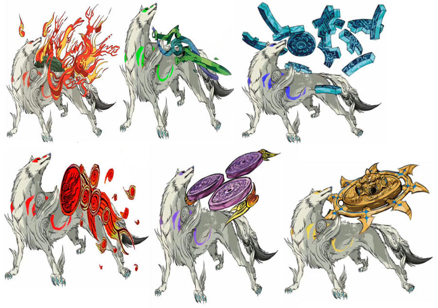Akami Color Okami Color Pallettes by Senjen on DeviantArt