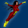 Spider-Woman Jessica Drew in flight