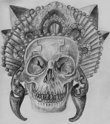 Aztec Skull Headdress