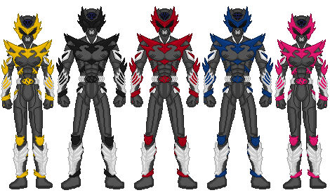 HMRverse- Psycho Rangers by heavenlymythicranger on DeviantArt