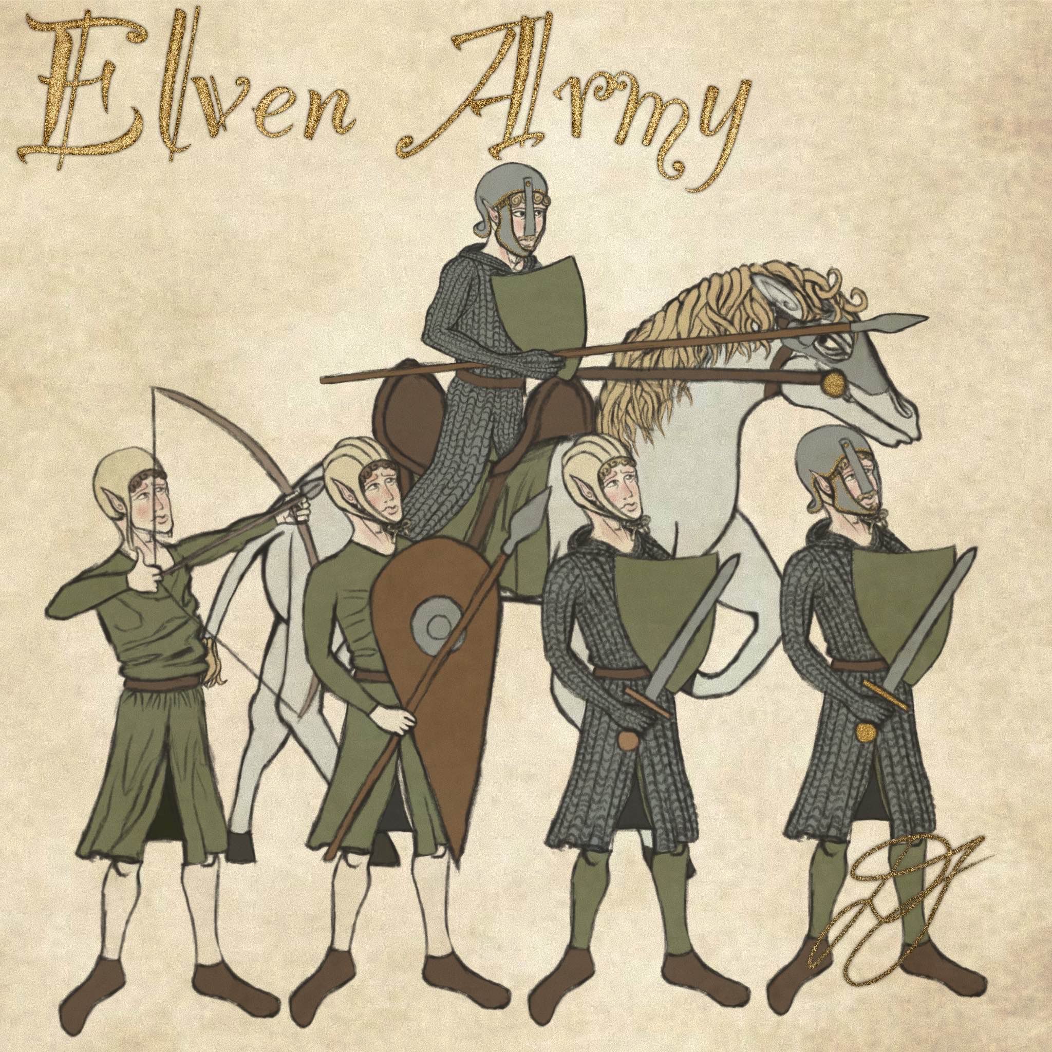 Elf Ranks Elven Army Medieval Art (for political DnD campaig by serhiidyl on ...