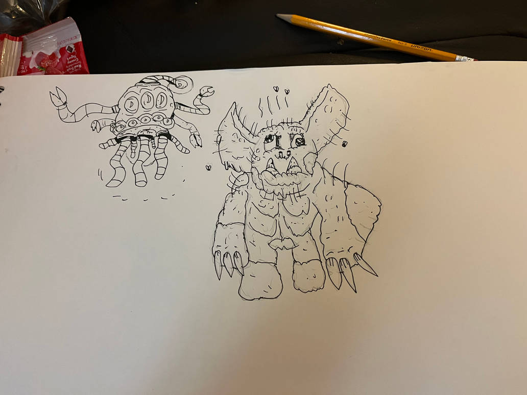 Demented little monster doodles 1# by monsteralienlover80 on DeviantArt