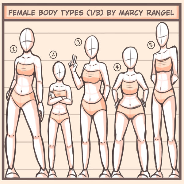 Female Body Types part 1/3 by MarcyRangel on DeviantArt
