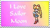 I love Sailor Moon stamp