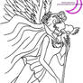 Sailor Cupid line art