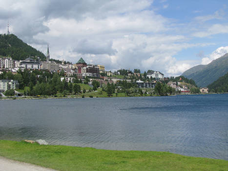 Sankt Moritz lake view