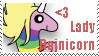 .: AT- Lady Rainicorn Stamp :.