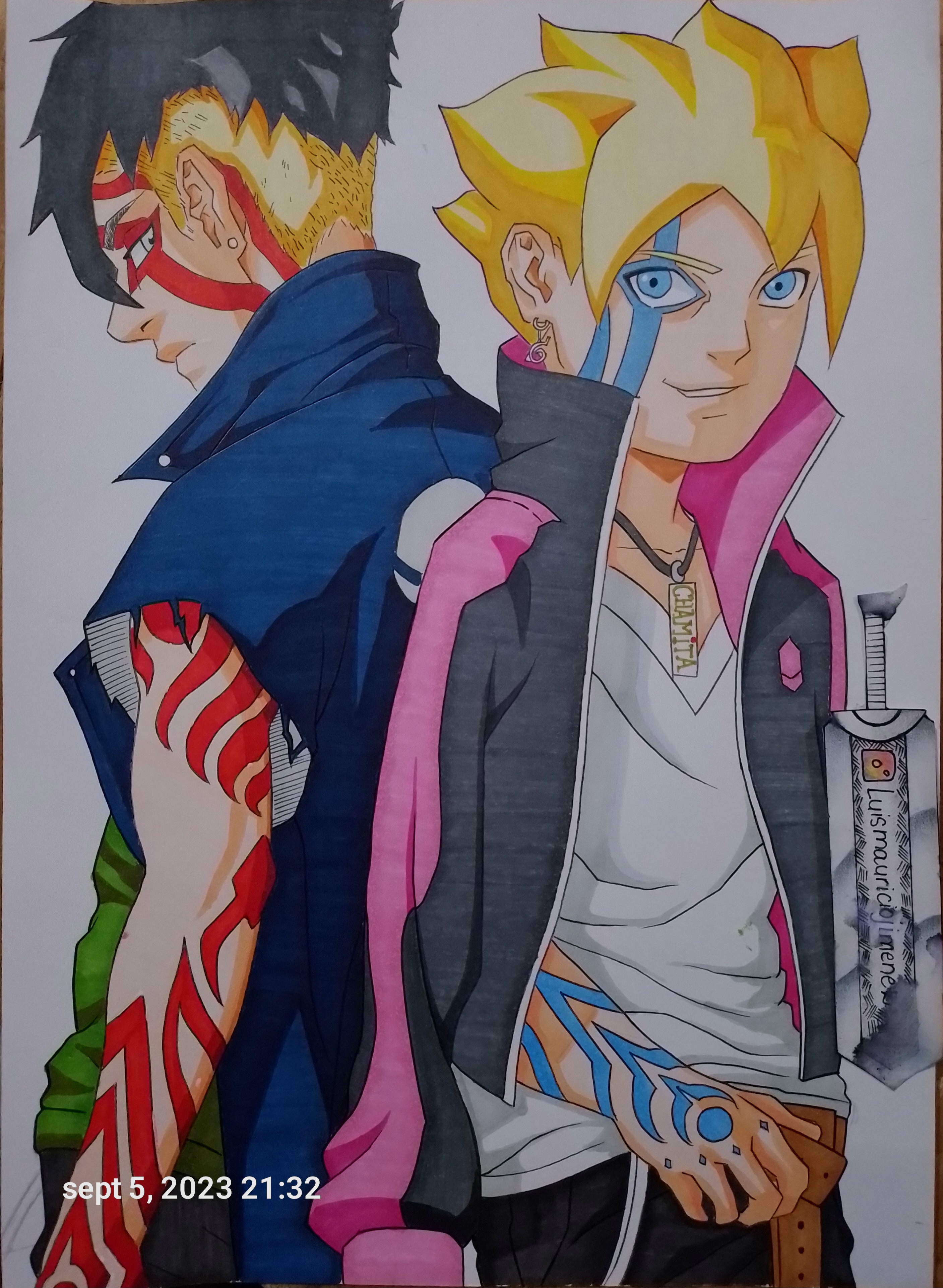 COMO DESENHAR o KAWAKI Boruto 🔥🔥 