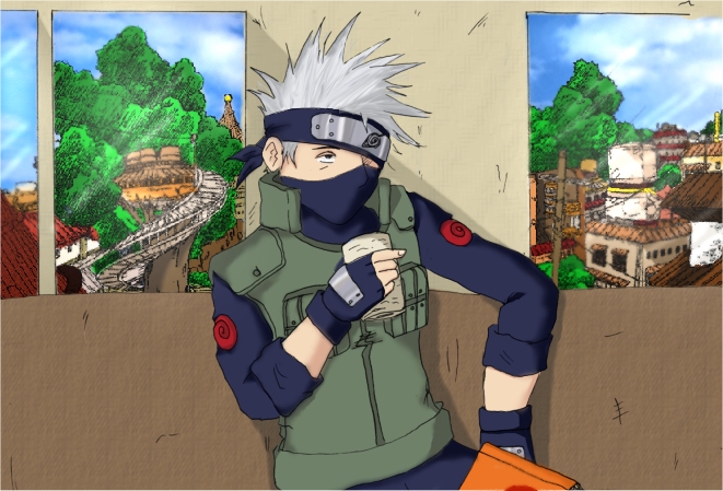 Kakashi - lounging about