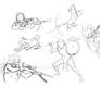 combat poses