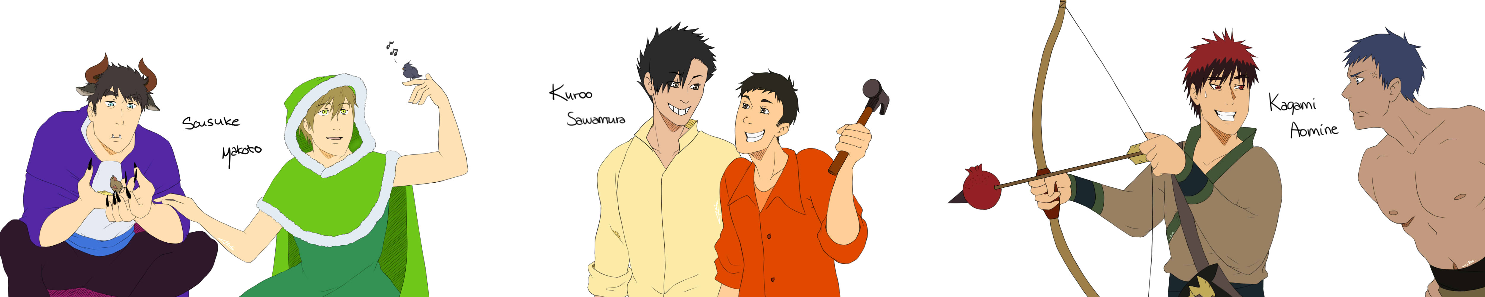 Disney Crossover SouMako-KuroDai-AoKaga