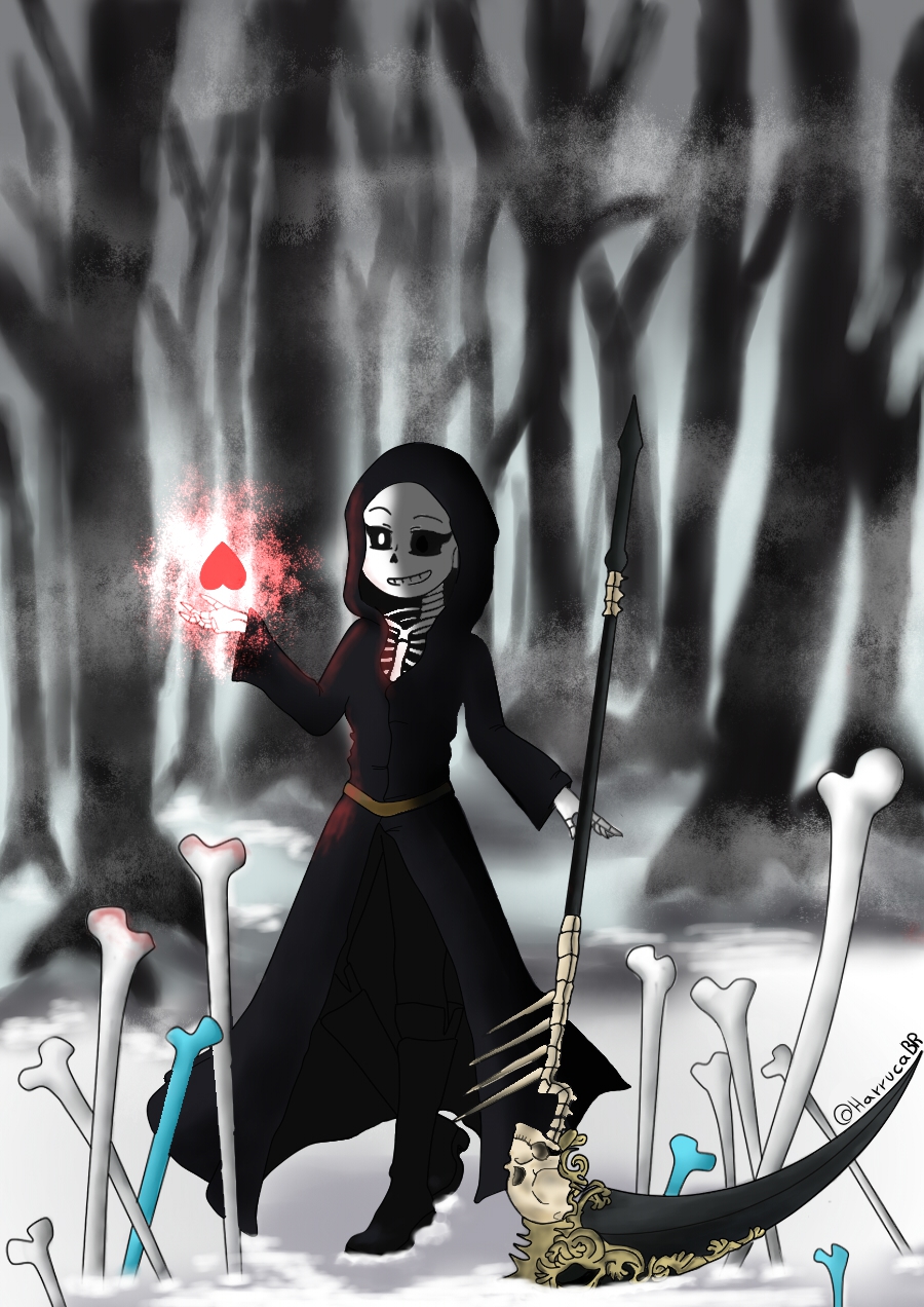 Reaper Sans - Femme Version (Undertale) by robertapw24 on DeviantArt