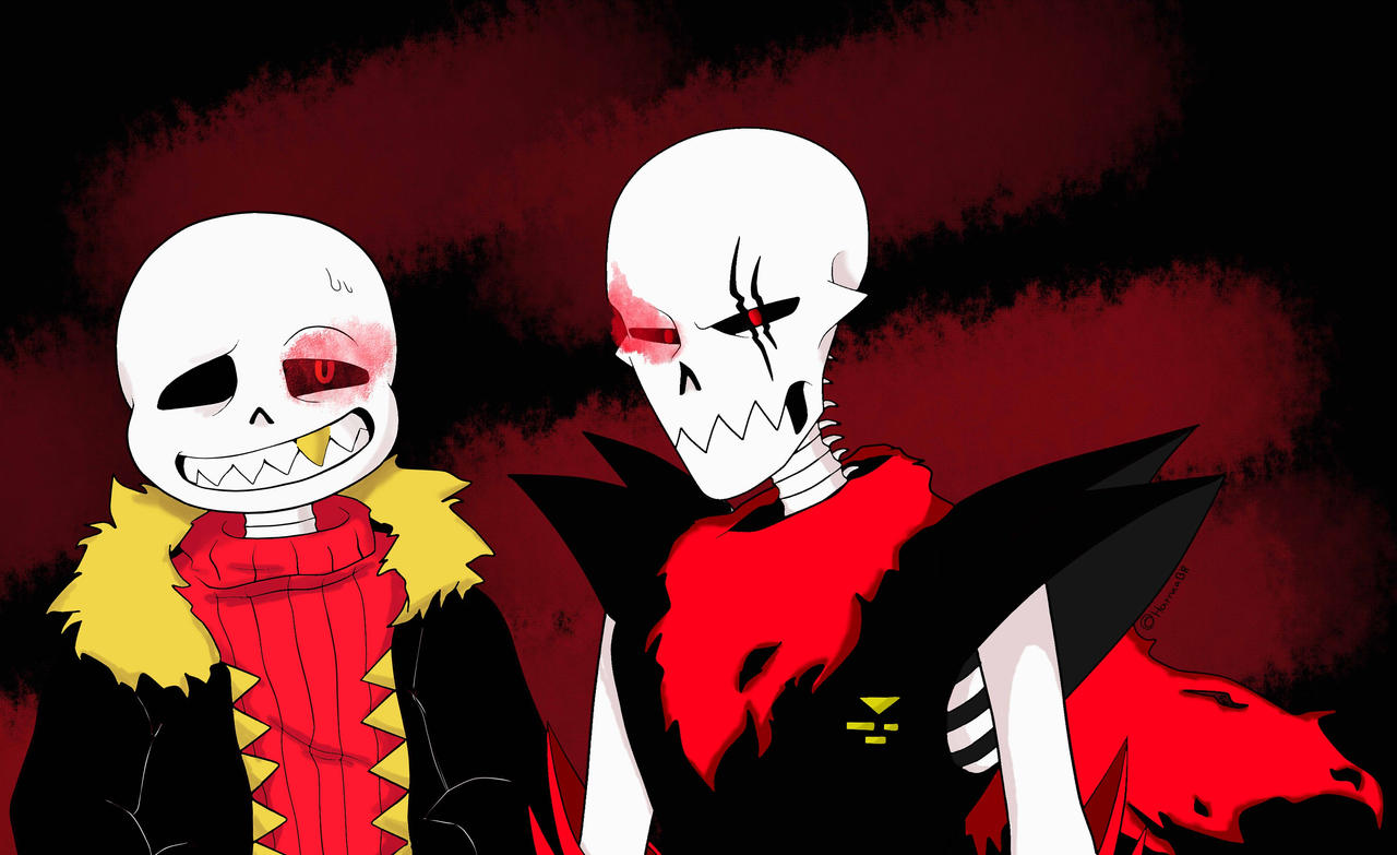 Underfell - Sans and Papyrus by robertapw24 on DeviantArt