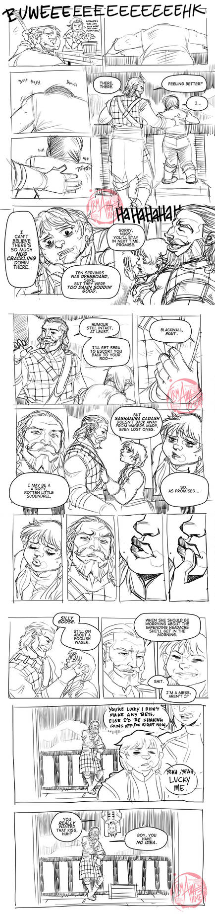 DA:I - Drinking Contest Aftermath by aimo