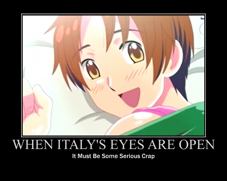 Hetalia Italy Motivational Poster