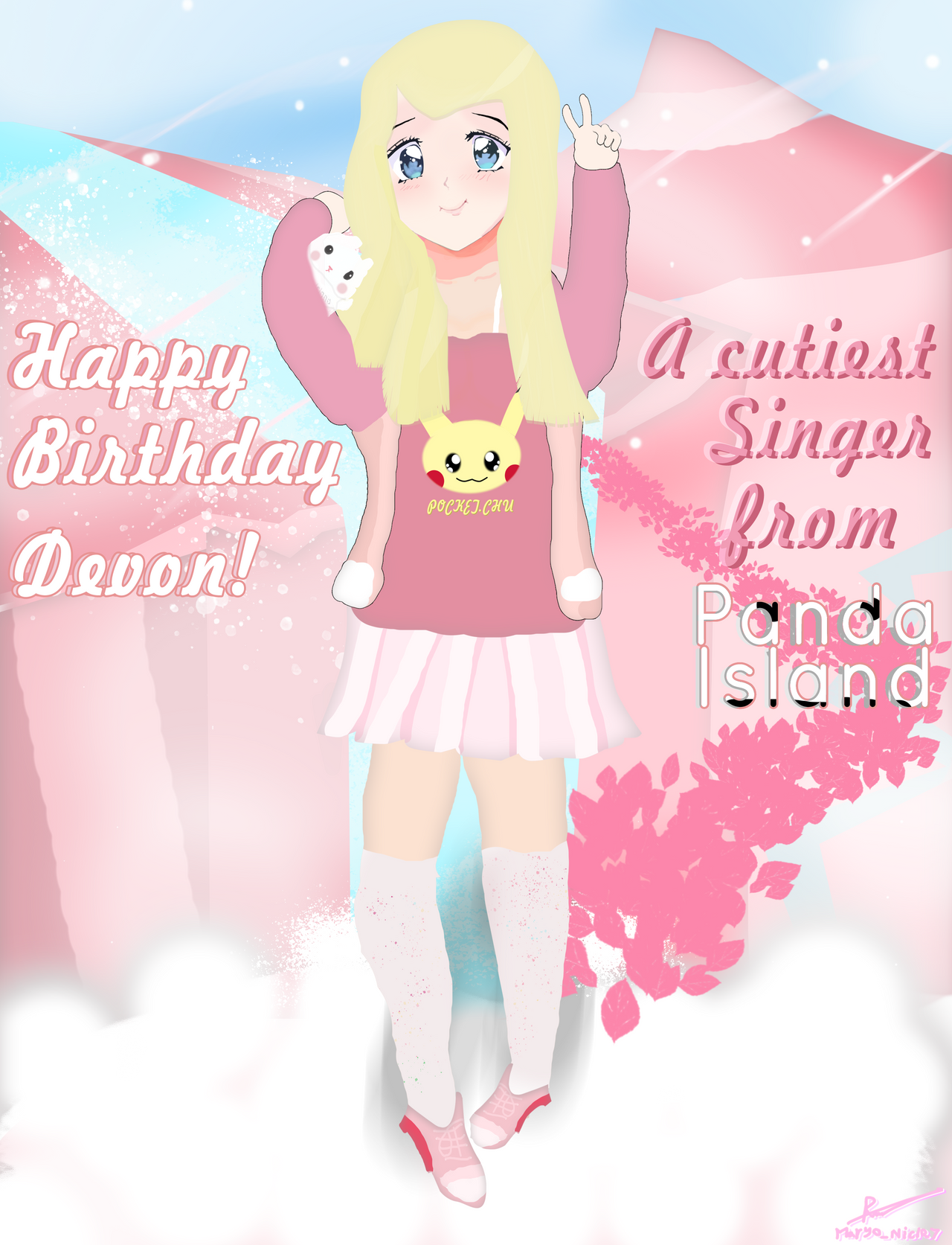 Happy Birthday Devon! A Singer from Panda Island by RizqanArt on DeviantArt
