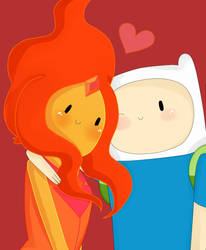 Finn and Flame Princess by Lucy-tan