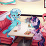 Commission: Having a great and powerful dinner!